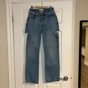 Abercrombie & Fitch Curve Love Low Rise 90s Baggy Jean